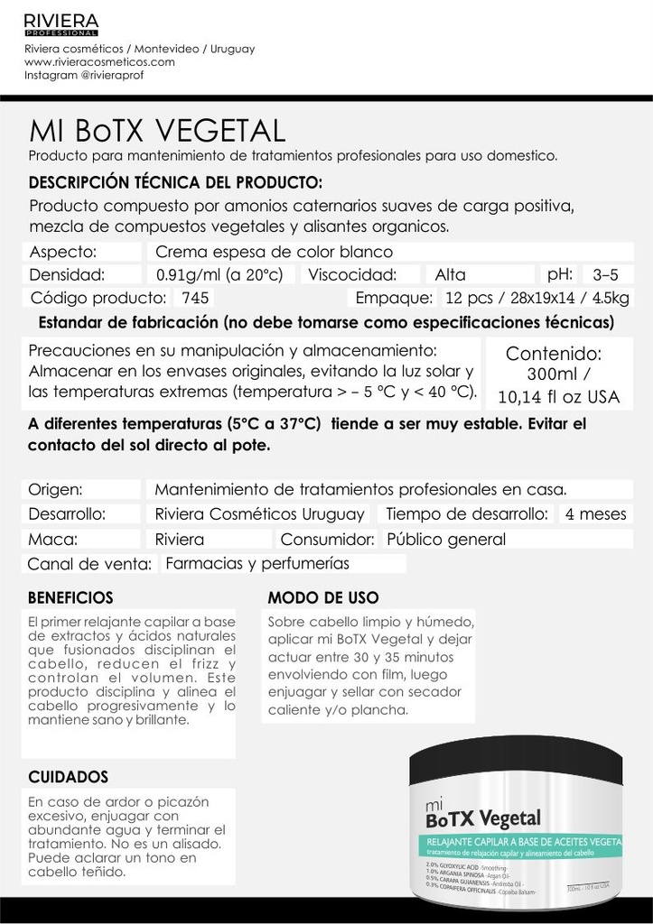 MI BOTX VEGETAL RIVIERA 300 GR