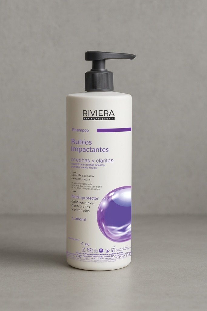 SHAMPOO RUBIOS IMPACTANTES 1000ML