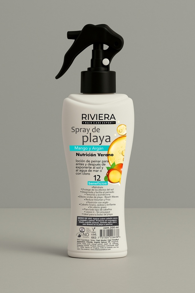 SPRAY DE PLAYA MANGO Y ARGAN 200ML NUTRICION VERANO