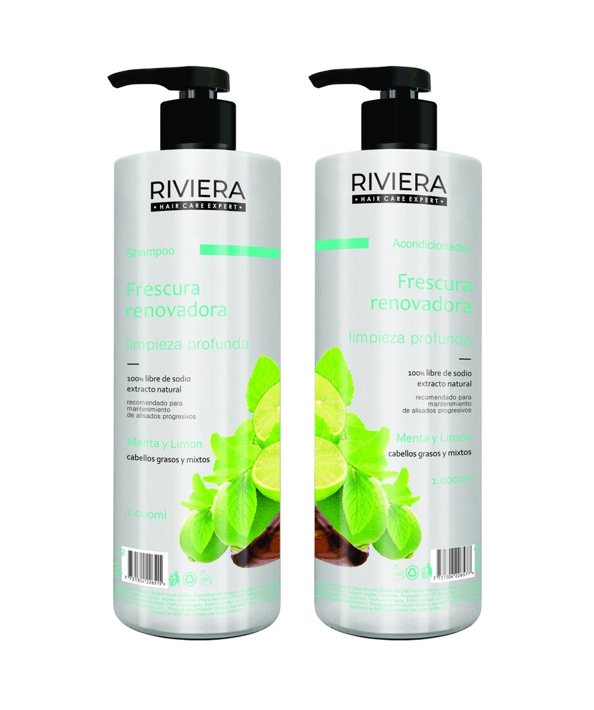 KIT CABELLOS GRASOS RIVIERA 1LT