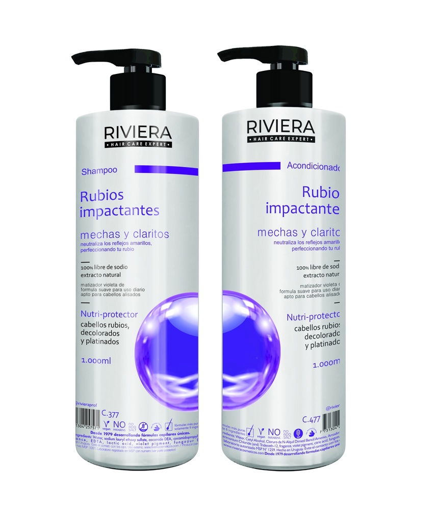 KIT RUBIOS IMPACTANTES RIVIERA 1LT