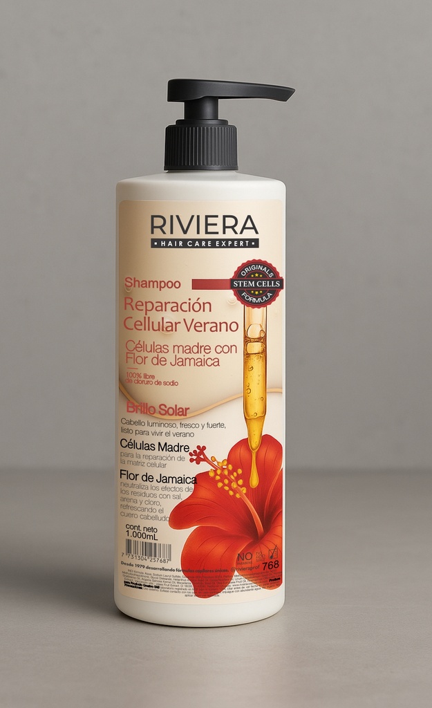 SHAMPOO REPARACION CELULAR VERANO FLOR DE JAMAICA 1000mL