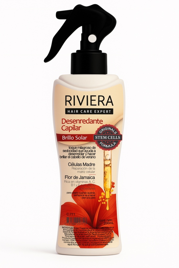 DESENREDANTE CAPILAR CELULAS MADRE + FLOR DE JAMAICA 200mL