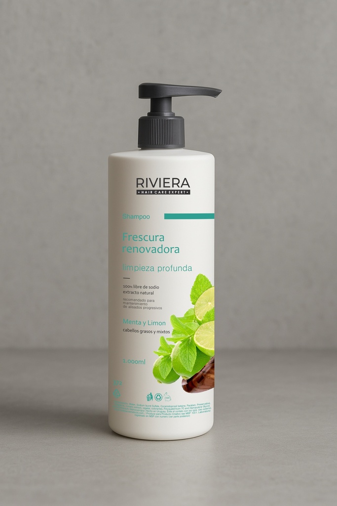 SHAMPOO MENTA Y LIMON RIVIERA 1000 ML